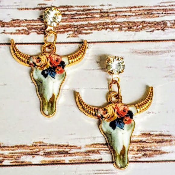 Rose of Texas Southwest Earrings - Picture 1 of 4